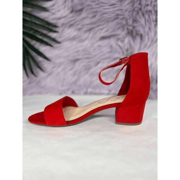 Sugar Women's Noelle Low Dress Sandals - Red 10M - Picture 2 of 7
